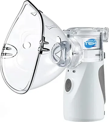 Productafbeelding van Ultrasone nevelvernevelaar, inhalator met masker, draagbare vernevelaar, grijs