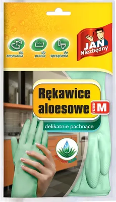 Zdjęcie produktu dla Rękawice Aloesowe Jan Niezbędny Rozmiar M Do Prac Domowych
