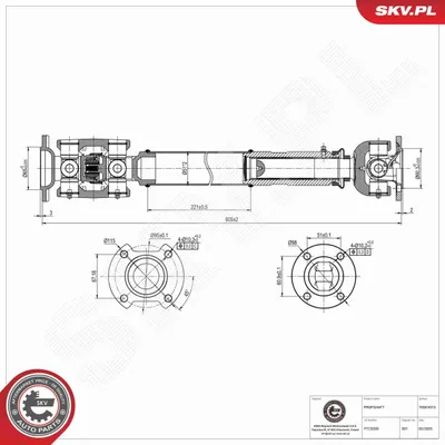 Immagine prodotto di ESEN SKV 76SKV015 Albero di trasmissione anteriore per LAND ROVER Discovery II (L318)