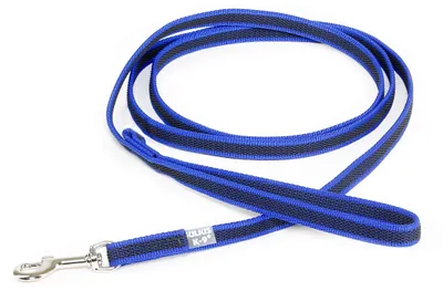 Produktbild von IDC Color & Gray gumierte Leine, 14 mm x 2 m mit Schlaufe, Blau-Grau