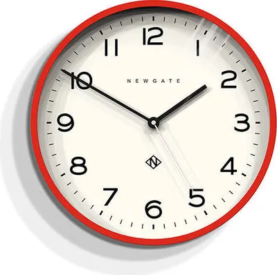 Produktbild von Newgate Number Three Echo Wanduhr in Rot