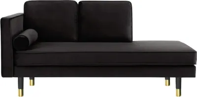 Image de Canapé d'angle moderne, design créatif, couleur noire, idéal pour le salon