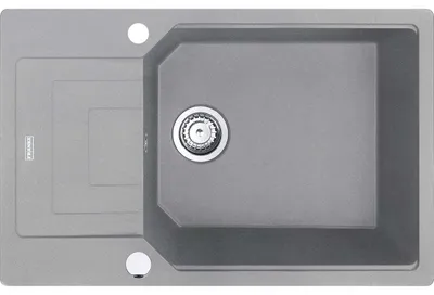 Produktbild von Franke Spüle URBAN UBG 611-78 XL in STEINGRAU mit Excenterbedienung Drehknopf Edelstahl / Ausschnittmaß 760 x 480 mm / Granitspüle