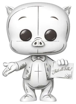 Immagine prodotto di Looney Tunes POP! Figurina in vinile animata Porky Pig? 9 cm