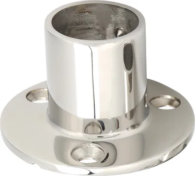 Imagen del producto de MJS013: Base redonda de 90 grados, acero inoxidable, para embarcaciones. Base redonda para barcos, accesorios para barandillas, 30 mm, calidad marina