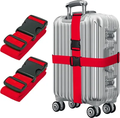 Productafbeelding van Kofferriem, verstelbaar, 195 cm, set van 2, voor reizen