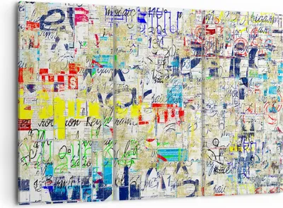 Produktbild von Bild auf Leinwand - Leinwandbild - Straße Graffiti Wand Wandmalerei - 105x70cm - Wand Bild - Wanddeko - Leinwanddruck - Bilder - Kunstdruck - Leinwand bilder - Wandkunst - CE105x70-2907