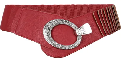 Produktbild von irisaa breiter Damen Gürtel Elastischer Taillengürtel, Hüftgürtel Stretch Gürtel mit Hakenverschluss