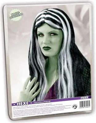 Produktbild von Perücke Hexe Nachtleuchtend Universalgröße Halloween Karneval Fasching Party