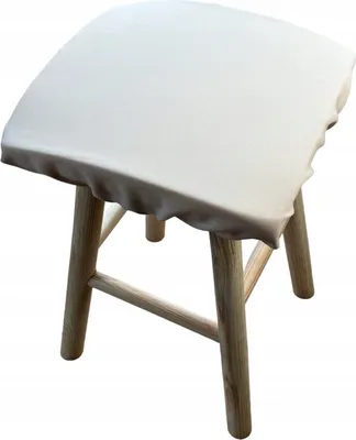 Produktbild von Hockerkissen, Quadratisches Kissen, Beige, 30 x 30 cm, Küchenhockerkissen, Weiches quadratisches Hockerkissen