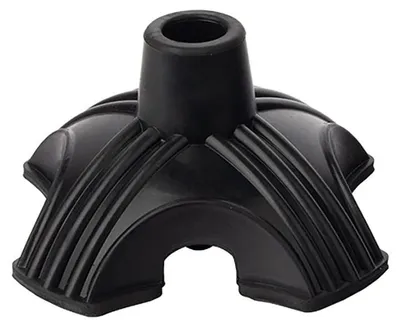 Imagen del producto de Soporte de goma para estacas de valla, con cuatro patas, diámetro interior de 19 mm
