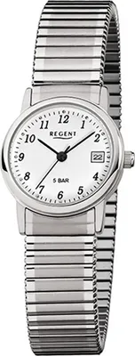 Produktbild von Regent Edelstahl Damen Uhr F-888 Quarzuhr Armband silber D2URF888