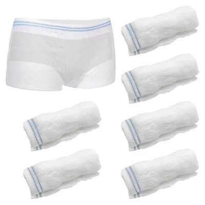 Imagen del producto de Calzoncillos de red para incontinencia, talla mediana, 6 unidades, transpirables, para uso diario