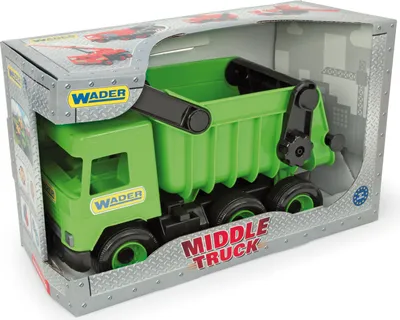 Produktbild von MIDDLE TRUCK Kipper grün-schwarz im Schaukarton