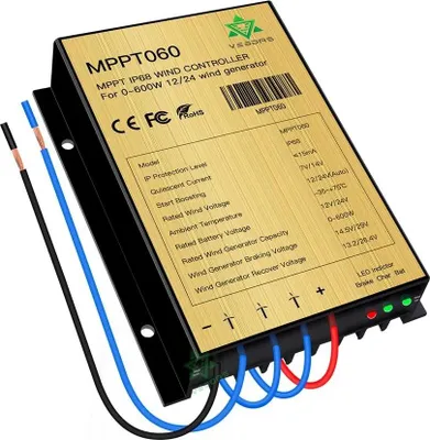 Obrázok produktu pre Regulátor nabíjania vetra, MPPT Boost, automatická prevádzka, MPPT060, 12 V
