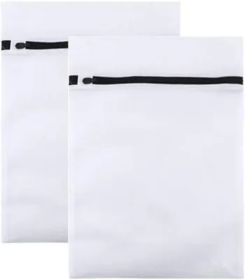 Produktbild von Wäschebeutel 2 Stück, 50x60 cm, Wiederverwendbar, Nachhaltiges Polyester, Für Kleidung und Schuhe