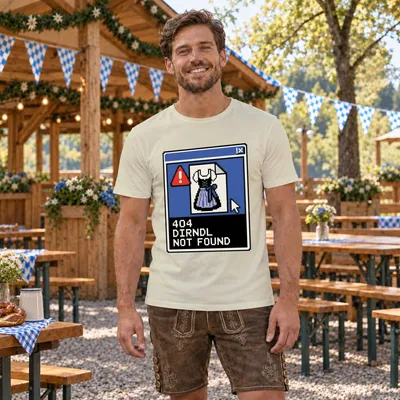 Obrázek produktu pro 404 – Dirndl nenalezen. , tradiční oblečení, pánské tričko, kožené kalhoty, barva: přírodní, velikost: S