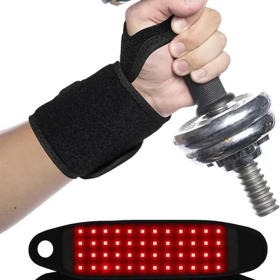 Produktbild von Handmassagegerät, Rotlichttherapie-Gürtel mit Nahinfrarotlicht für den Körper, mit 660 nm und 850 nm Infrarotlicht zur Linderung von Schmerzen