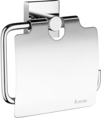 Produktbild von Smedbo HOUSE - Toilettenpapierhalter mit Deckel in Chrome poliert RK3414