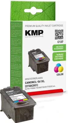 Immagine prodotto di KMP 1581,4030 KMP C137 Tintenpatrone color kompatibel mit Canon CL-561 XL