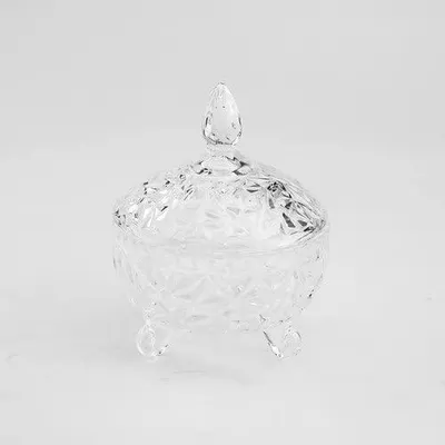 Glas-Aufbewahrungsdose mit Deckel, 8,3 x 14 cm, transparent