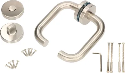 Produktbild von KOTARBAU® Rosettengarnitur 140 mm Edelstahl A WC–Garnitur Universal