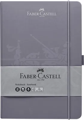 Obrázok produktu pre Faber-Castell 10027825 Poznámkový blok - A5, šachovnicový, 194 strán, bledosivý