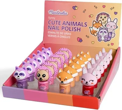 Produktbild von MARTINELIA | Kinder Nagellack - 3 ml - Tiermotive - Sicher und leicht abwaschbar