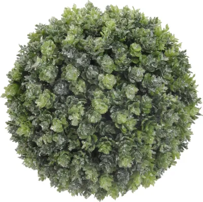 Produktbild von Weihnachtsdeko Hopfenkugel geeist Ø 17 cm - Kunstpflanzen