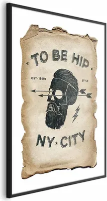Produktbild von Posterpapier Poster - To Be Hip 40x60 cm Text m-C-0293-ao-a