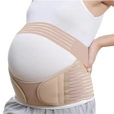 Produktbild von Solidchoice – Schwangerschaftsgürtel, verstellbarer Stützriemen für den Beckenbereich (Beige, Größe M)