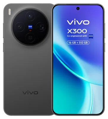 Produktbild von VIVO X300 16 cm (6.31 ) Dual-SIM Android 16.0 5G USB Typ-C 16 GB 512 GB 5360 mAh Schwarz