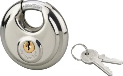 Image de Cadenas à clé SP, 70mm, intérieur, inox, anse acier cémenté, 2 clés - SP