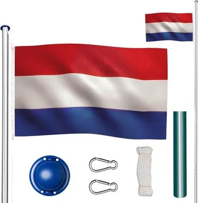 Produktbild von Nederlandische Flagge mit Holzstange