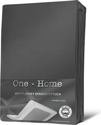 Produktbild von Boxspringbett Spannbettlaken anthrazit 180x200 - 200x220 cm Heavy Jersey Baumwolle