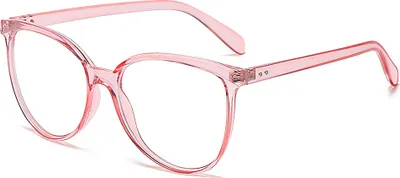 Produktbild von PACIEA Blaulichtfilter Brille Rund Vollrand Anti-Müdigkeit Computer Gaming Schutz für Damen und Herren Klassische Rosa