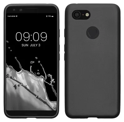 Produktbild von kwmobile Handyhülle für Google Pixel 3 Hülle - Silikon Case metallisch schimmernd - Schutzhülle Cover - Metallic Grau