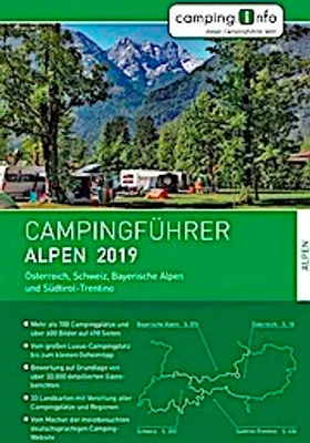 Produktbild von Campingführer Alpen 2019