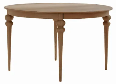 Immagine prodotto di Elegante tavolo da cucina rotondo, tavolo da pranzo marrone chiaro, mobili in legno