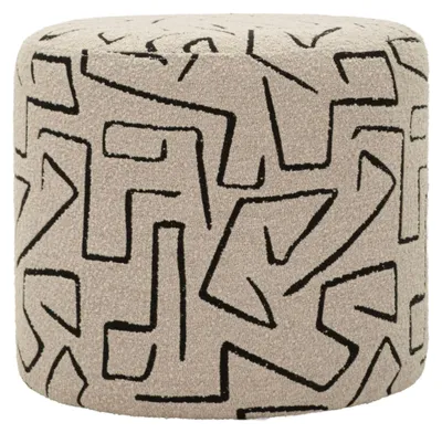 Image de Pouf Nairobi Ø 44 cm avec motif spécial