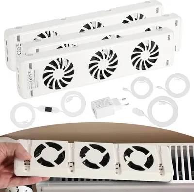 Image de Amplificateur de radiateur Jopassy Kit d'extension radiateur booster ventilateur radiateur ventilateur Trio-Set