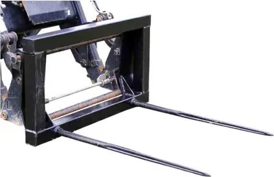 Produktbild von Ballengabel mit Euro-Aufnahme und 2 Zinken in 1100mm Ballentransportgabel