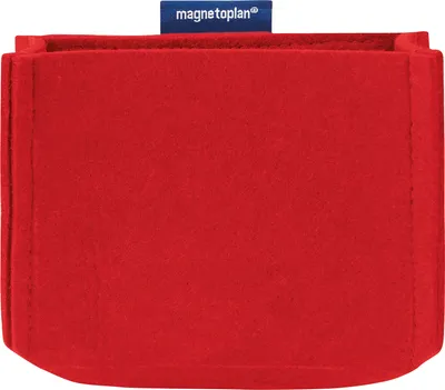 Zdjęcie produktu dla magnetoplan 1227706 magnetoplan magnetoTray półka na długopisy, średnia, czerwona