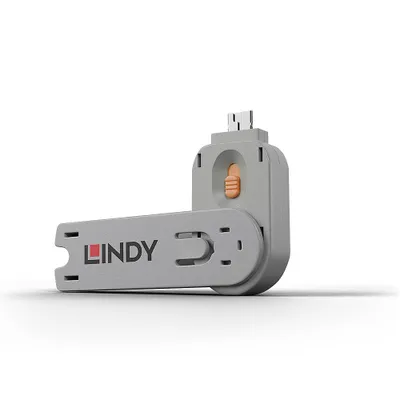 Immagine prodotto di Chiave di blocco della porta USB di tipo A Lindy, arancione