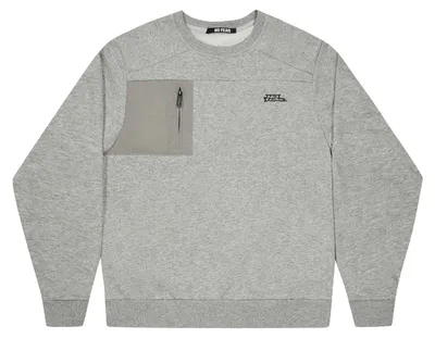 Produktbild von No Fear - Pullover für Herren, Reißverschlusstasche, Technisch GT18015 (XXL) (Grau meliert)