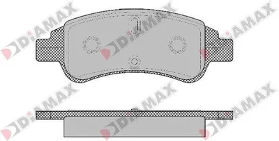 Produktbild von DIAMAX Bremsbeläge Satz Vorne Bremsklötze für CITROËN C3 I Schrägheck (FC, FN) N09118