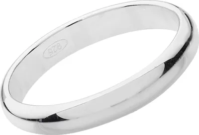 Produktbild von 925 Sterling Silber 3mm D-Form Herren/Damen - Trauring/Ehering/Hochzeitsring, 63 (20.1); TRS13953RSU