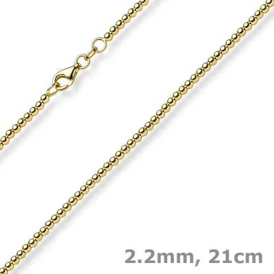 2-2mm-Armband-Kugelkette-aus-585-Gelbgold-21cm