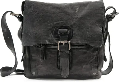 Produktbild von HAROLD'S Leder Umhängetasche Schultertasche Submarine Crossbag Black schwarz