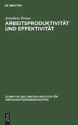 Produktbild von Arbeitsproduktivität und Effektivität